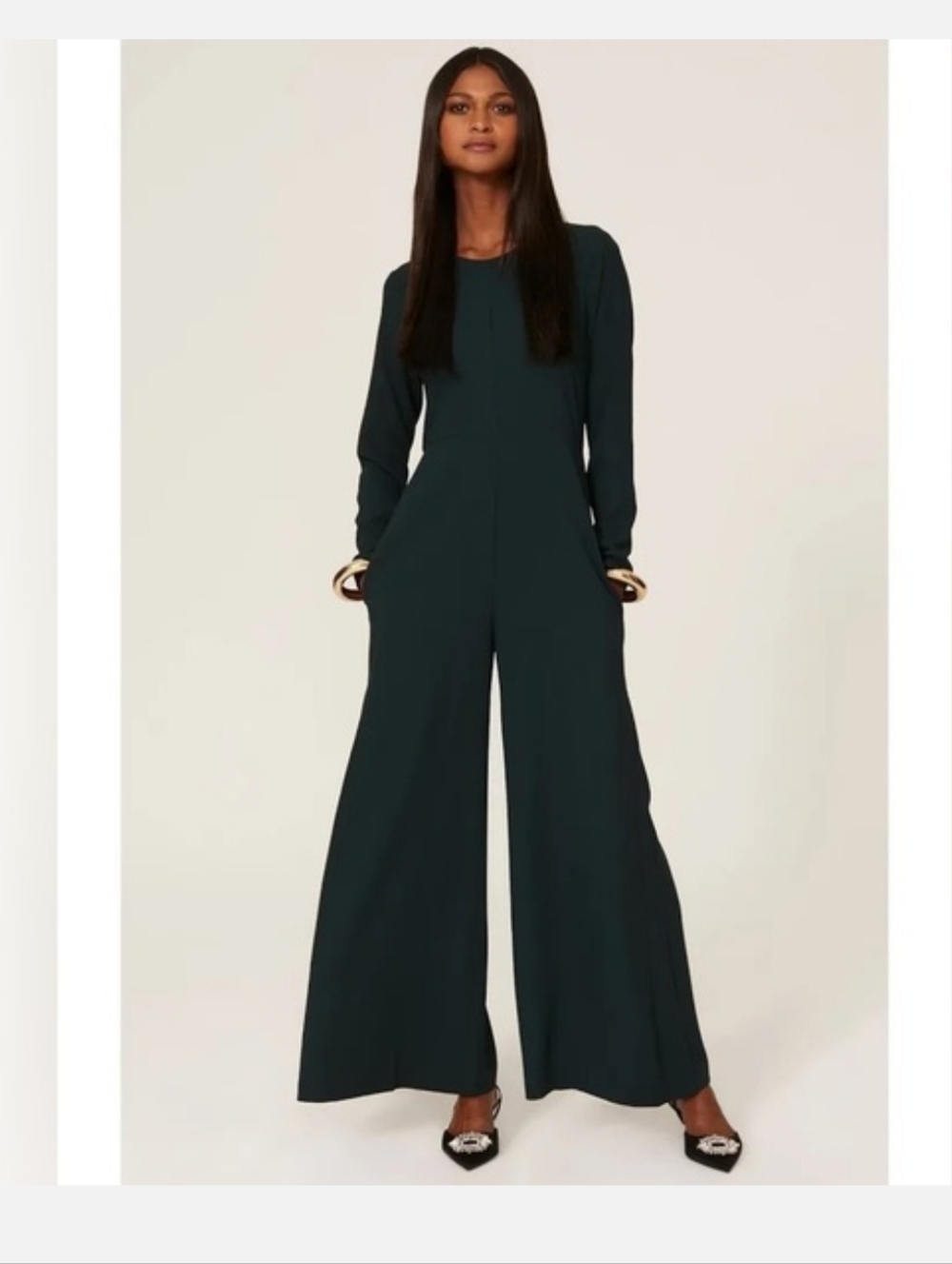 Adam Lippes Green Jumpsuit Sz "14" (Probably Fits 12 Best)
